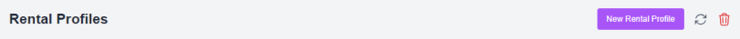 Rental Profiles Header Actions